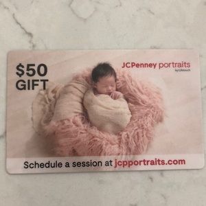 JC Penny gift card for photography purchase